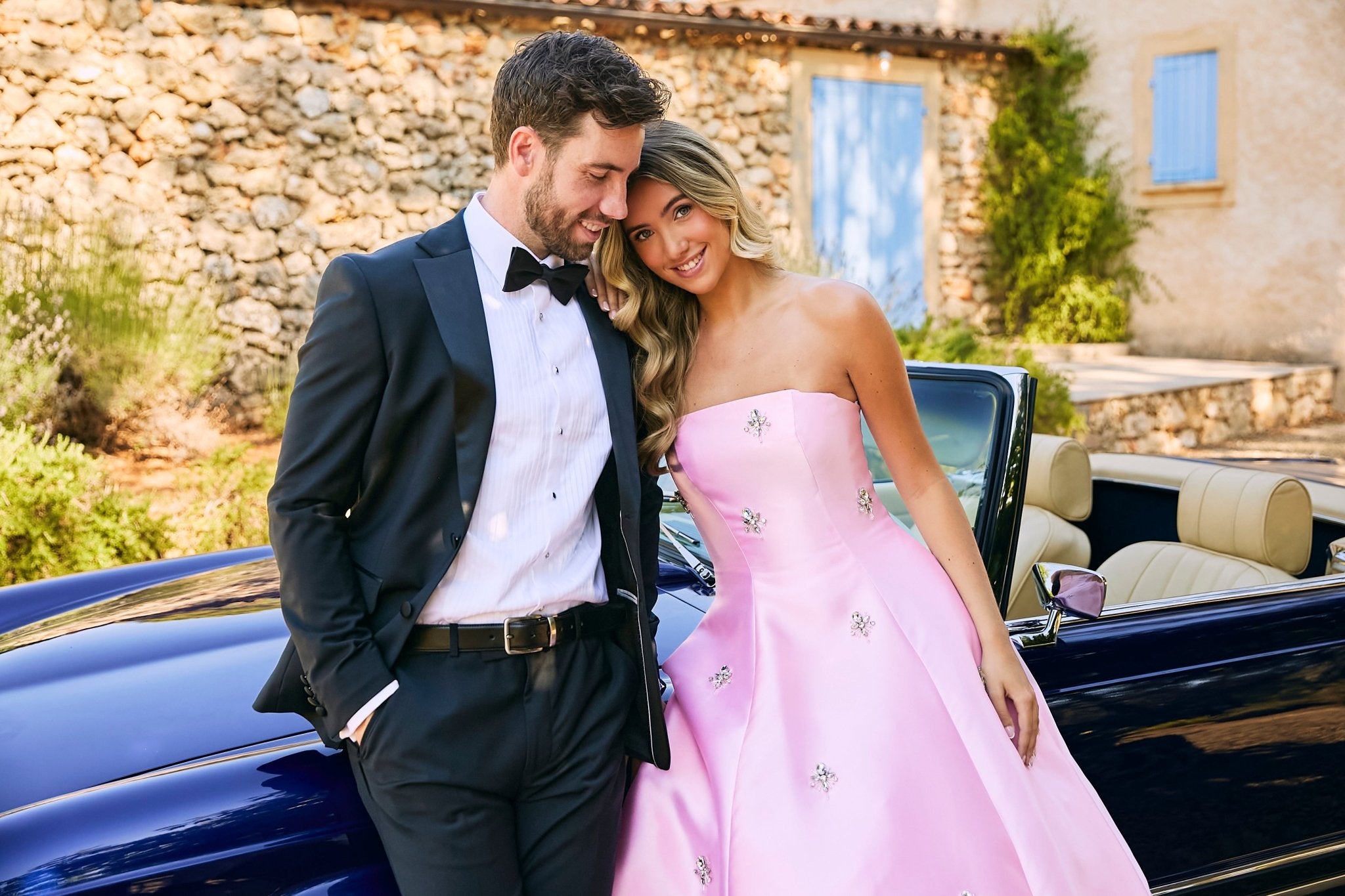 Cleo - Light Pink Satin Ballgown