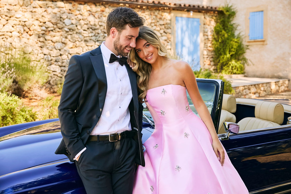 Cleo - Light Pink Satin Ballgown