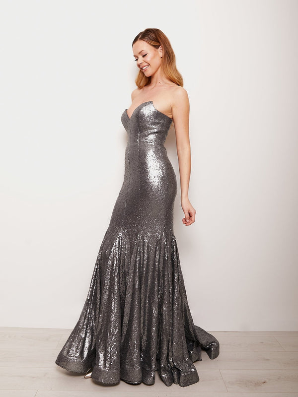 Gunmetal Prom Dresses
