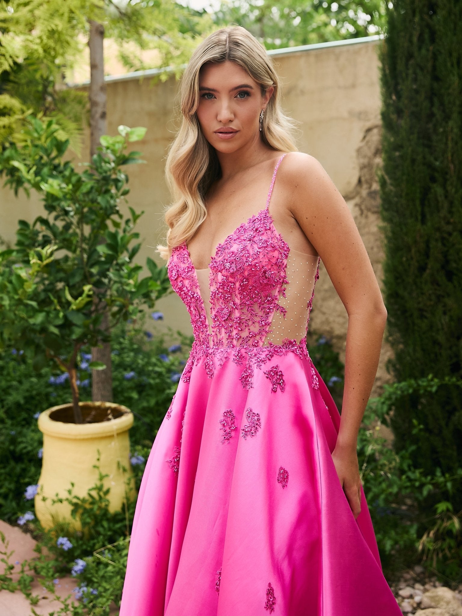 Faye - Sherbet Pink Prom Ball Gown