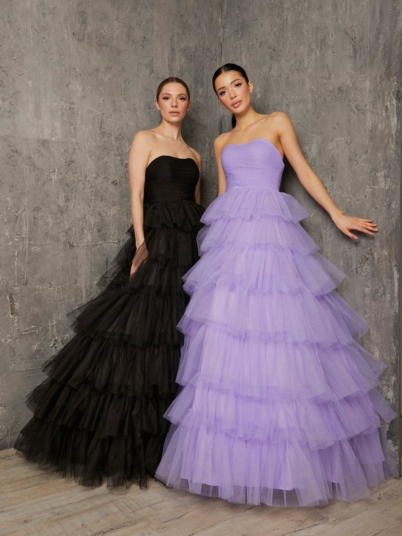 Black and purple ball gown clearance