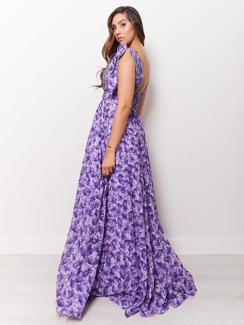 Melania Printed Chiffon - Dress 2 Party