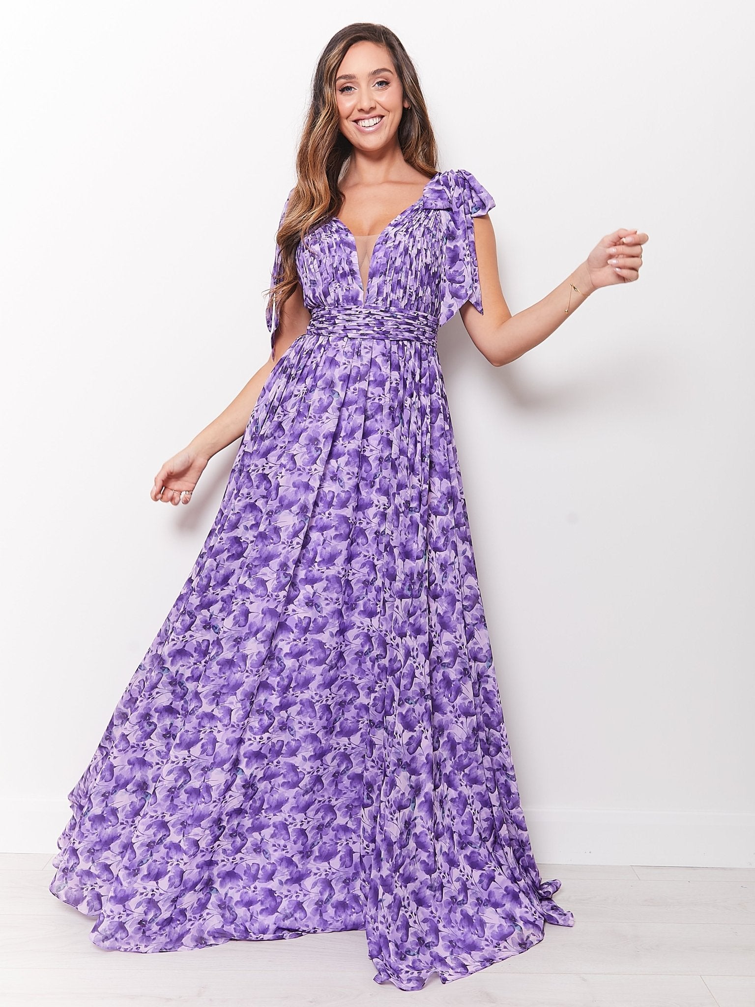 Melania Printed Chiffon - Dress 2 Party