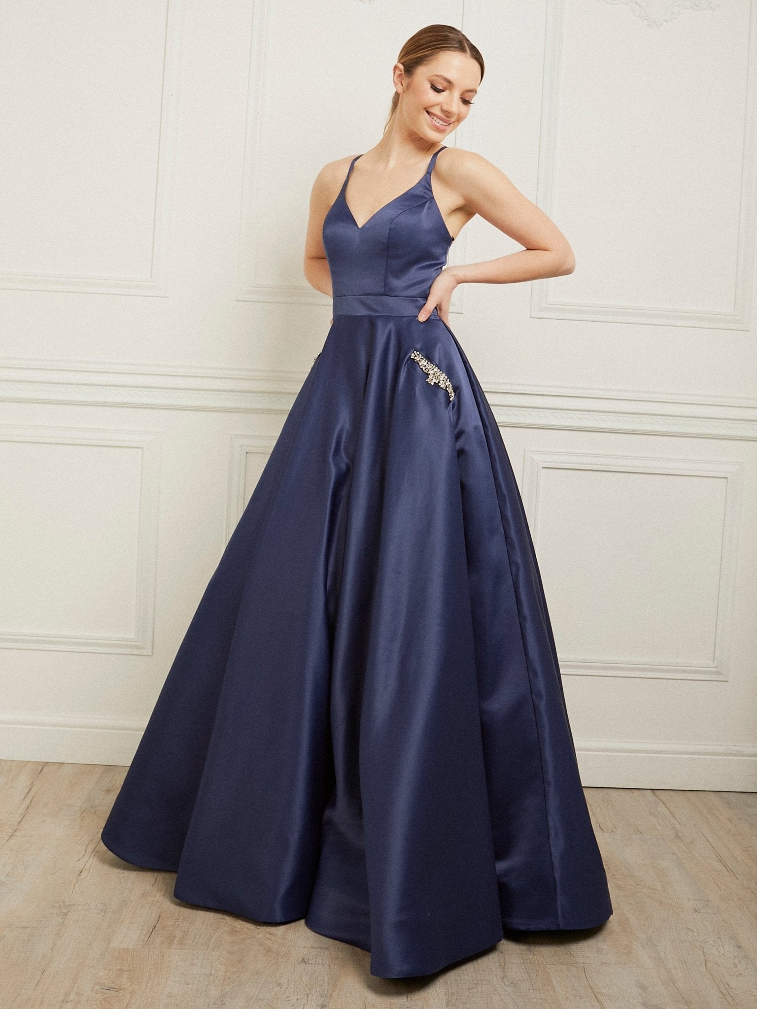 Natasha - Navy - Dress 2 Party