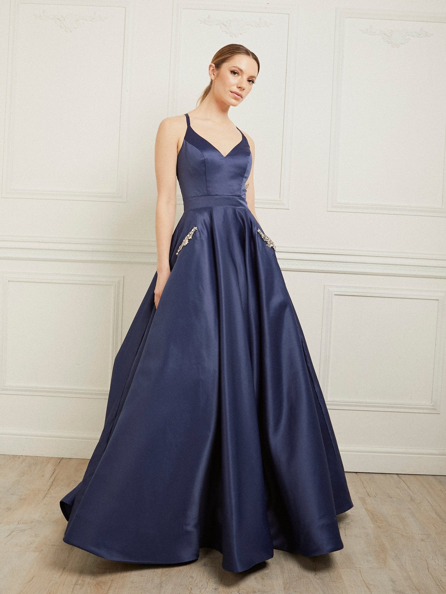 Natasha - Navy - Dress 2 Party
