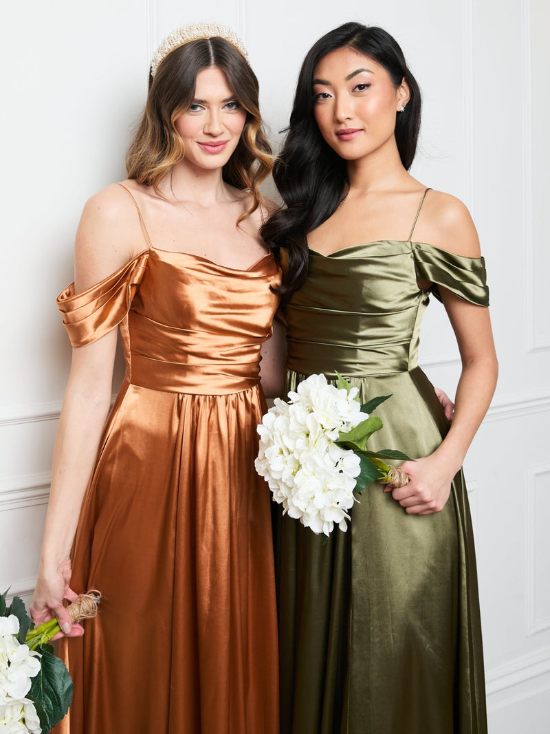 Pippa Satin Terracotta
