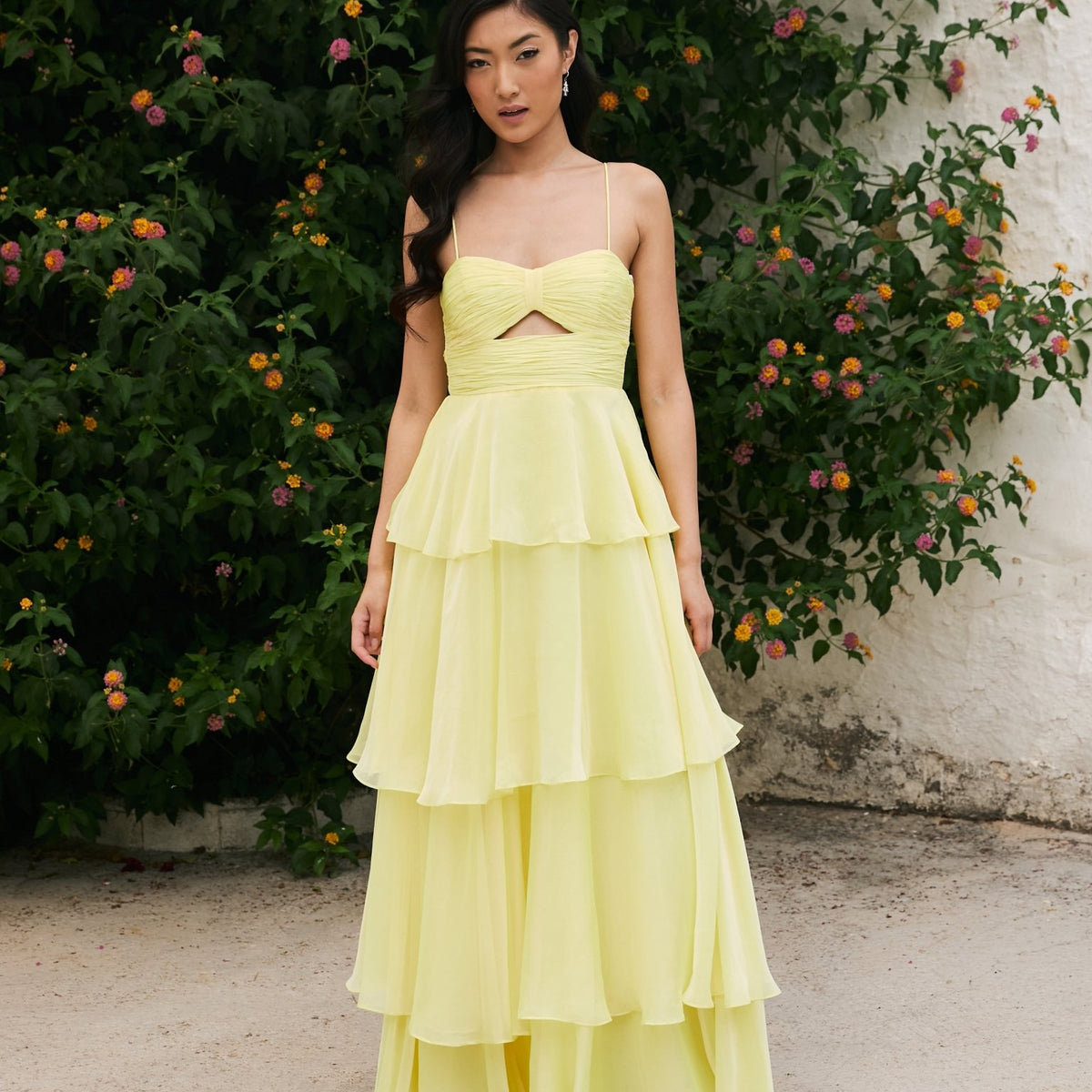 Yellow Superdry Riley Dress Riley Convertible Satin Dress