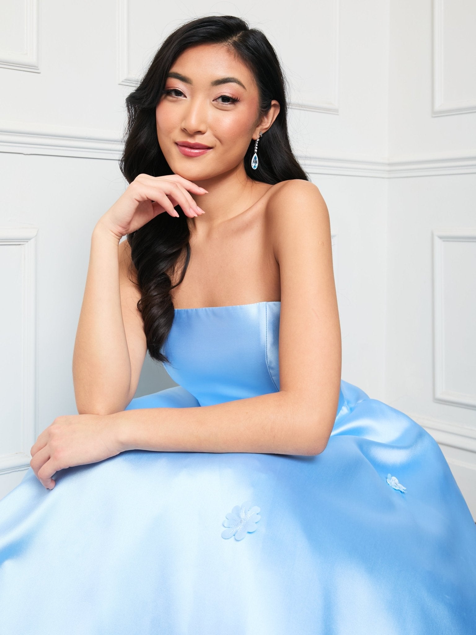 Sasha Flowers - Light Blue - Dress 2 Party