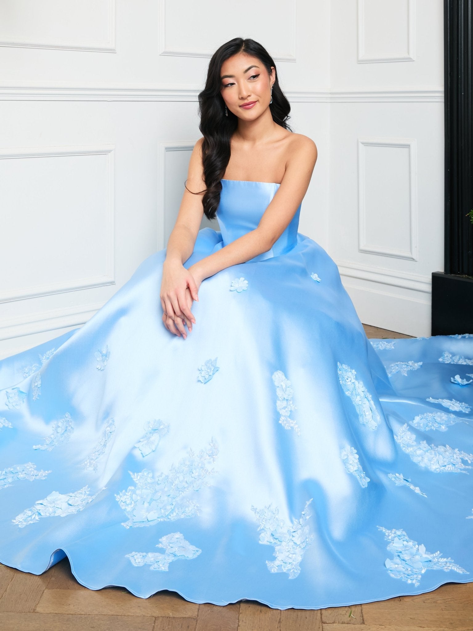 Sasha Flowers - Light Blue - Dress 2 Party