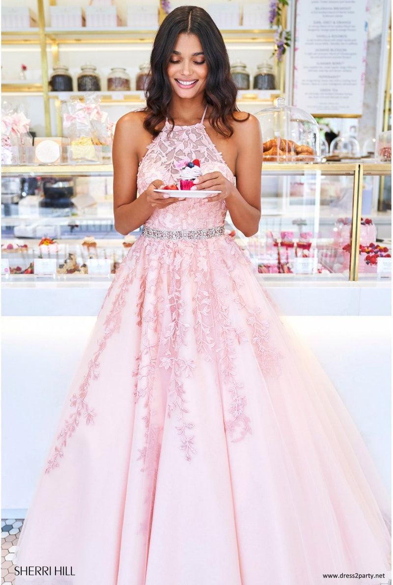 Sherri hill pink dress outlet