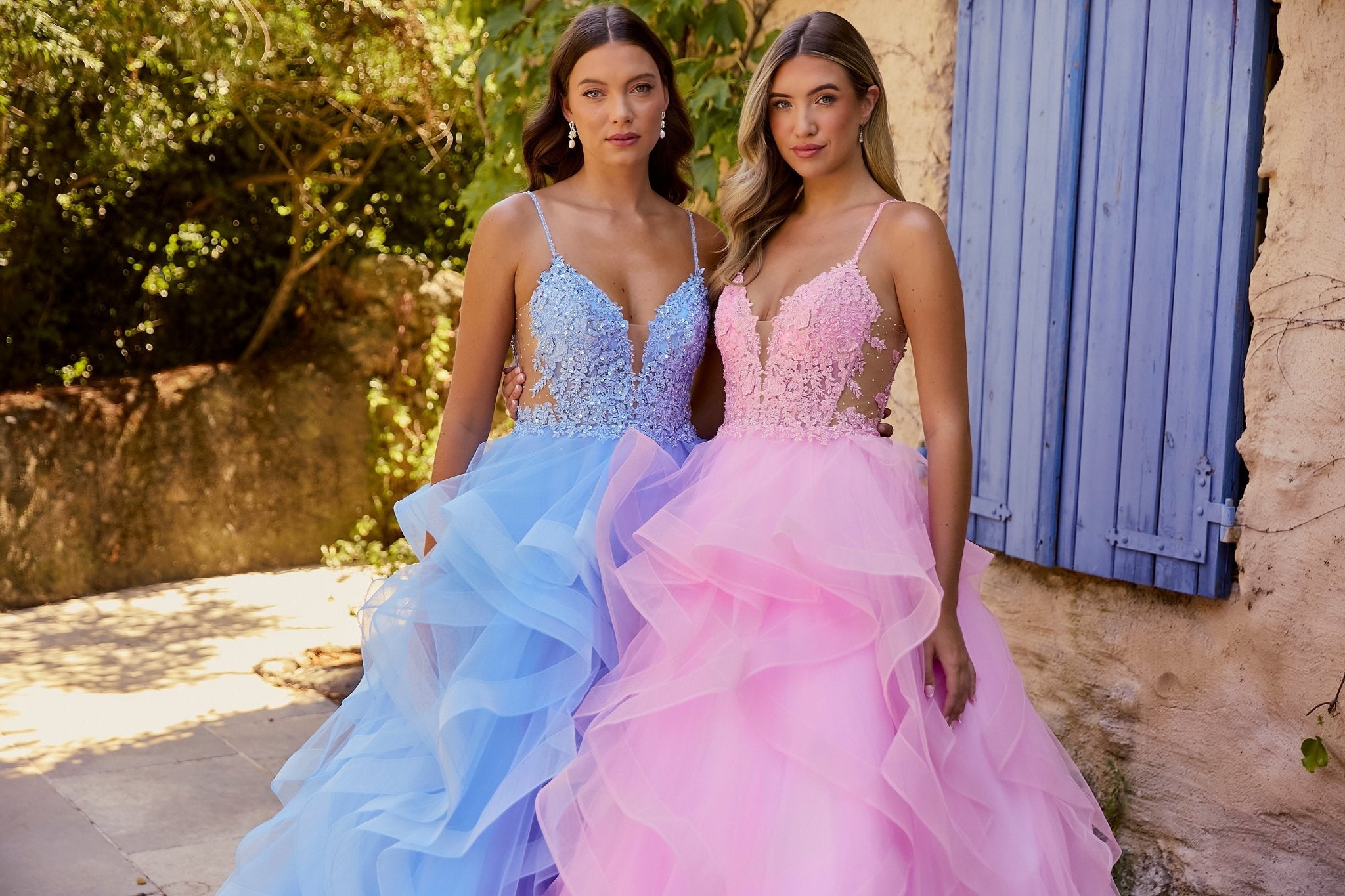 Valentina - Light Blue Corset Top Prom Dress - Dress 2 Party
